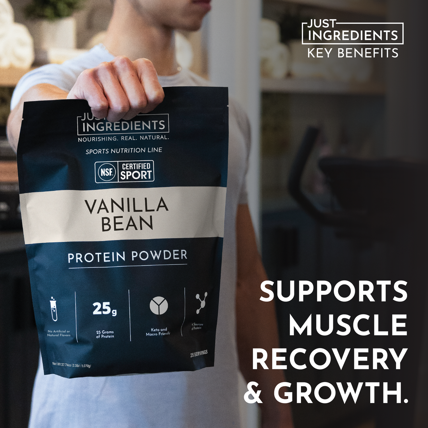 Protein Powder, 20 Servings, Supports Muscle Recovery & Energy*